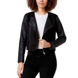 Lucky Brand Faux Black Leather Jacket